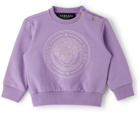 Versace Baby Purple Medusa & Logo Sweatsuit Set