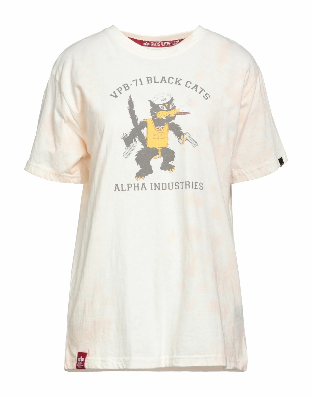 Alpha Industries Womens T-shirt Ivory