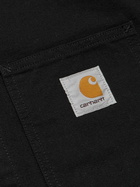 Carhartt WIP - Michigan Corduroy-Trimmed Organic Cotton-Canvas Chore Jacket - Black