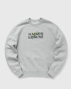 Maison Kitsune Maison Kitsune Flowers Comfort Sweatshirt Grey - Mens - Sweatshirts