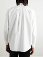 Danton - Button-Down Collar Logo-Appliquéd Coolmax® Oxford Shirt - White