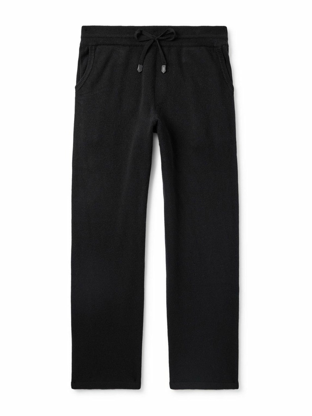 Photo: Canali - Straight-Leg Wool and Cashmere-Blend Sweatpants - Black