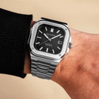 Duxot Quadrata Automatic Black Dial Mens Watch DX-2073-33