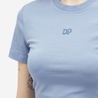 Daily Paper Women's Unit Emb T-Shirt in Country Blue