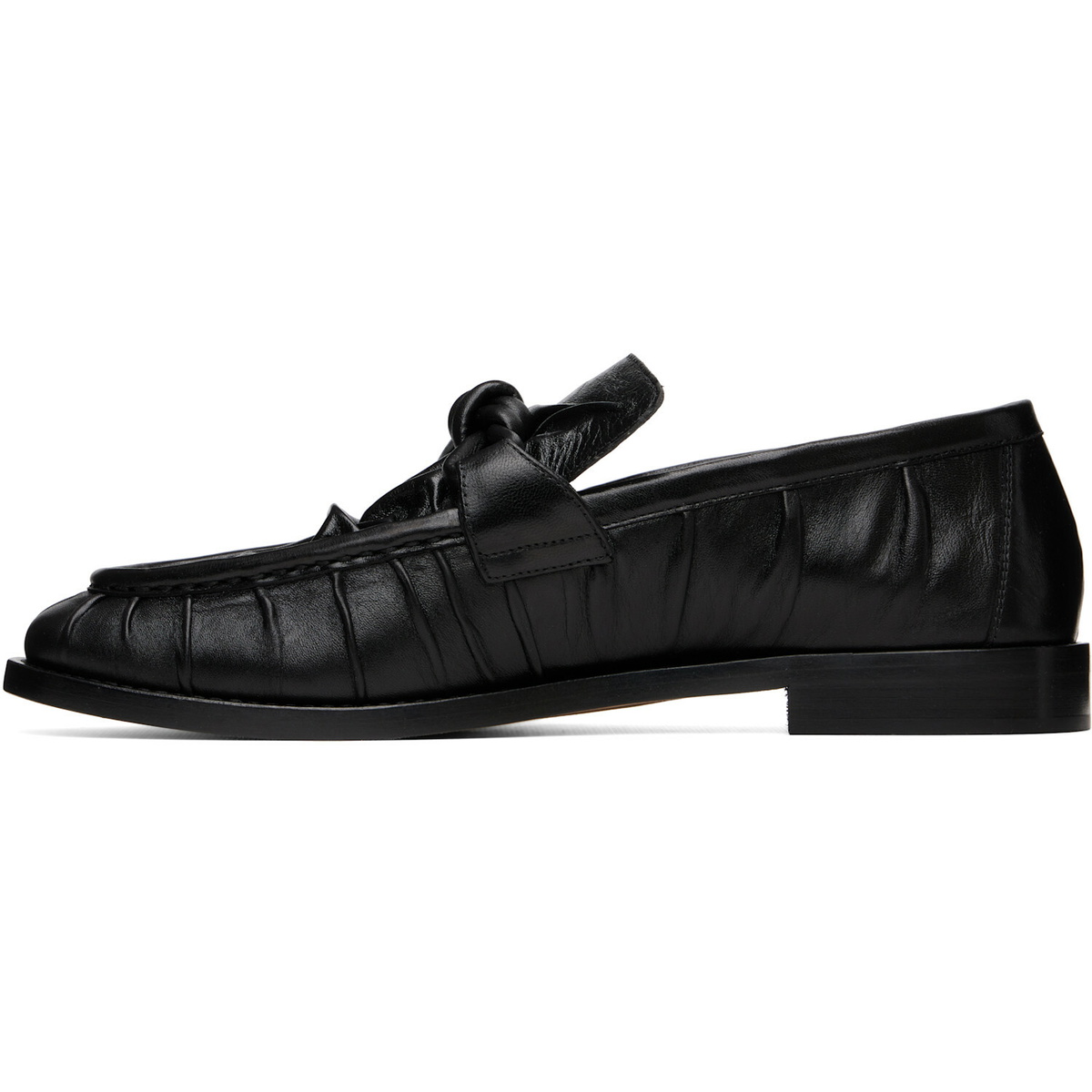 Bottega Veneta Black Astaire Loafers
