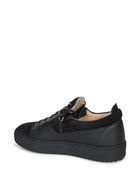 Giuseppe Zanotti Zip Logo Black-gold Sneakers