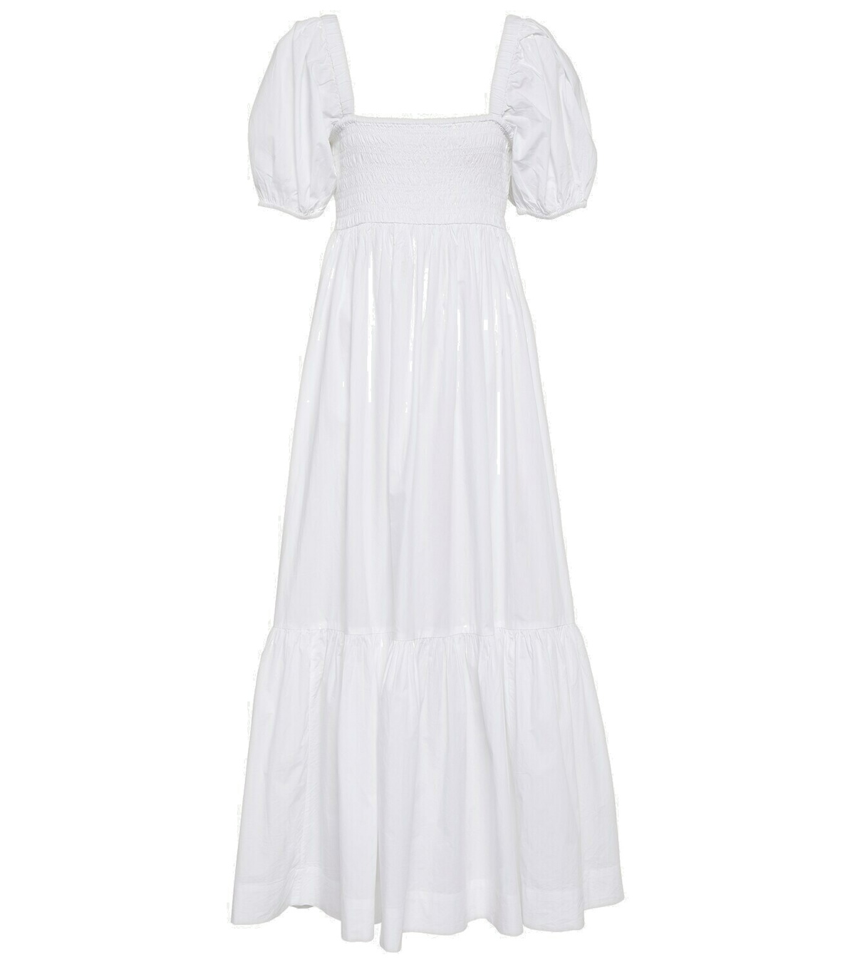 送料関税込み★GANNI★スモックコットンブレンドミディドレス GANNI(ガニー)のPrinted Cotton Long Smock Dress通販