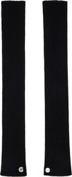 Rick Owens Black Concordians Rasato Knit Arm Warmers