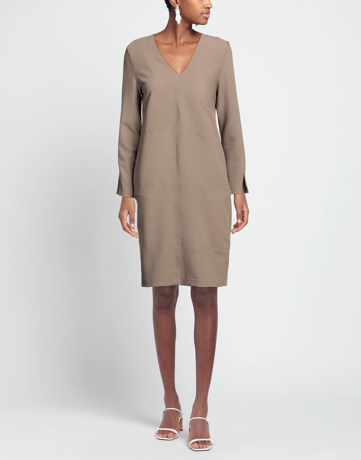 Manila Grace Womens Mini dress Light brown