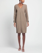 Manila Grace Womens Mini dress Light brown