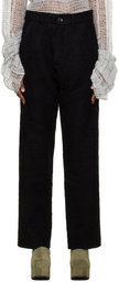 VITELLI Black Two-Pocket Trousers