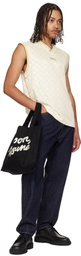 Maison Kitsuné Black 'Maison Kitsuné' Handwriting Tote