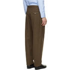 Jil Sander Brown Wool Melton Trousers