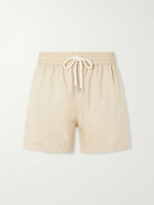 Frescobol Carioca - Rio Straight-Leg Linen Blend Swim Short - Neutrals