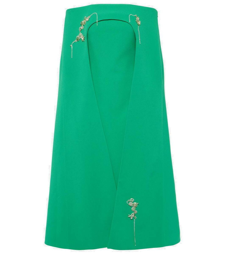 Photo: Safiyaa Rowan Manorel embellished caped minidress