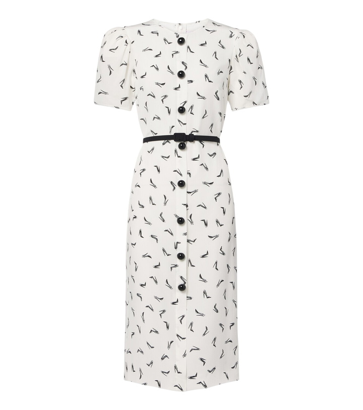 Photo: Carolina Herrera Belted silk crêpe de chine midi dress