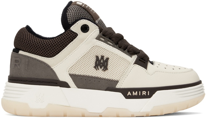 Photo: AMIRI Off-White & Brown MA-1 Sneakers
