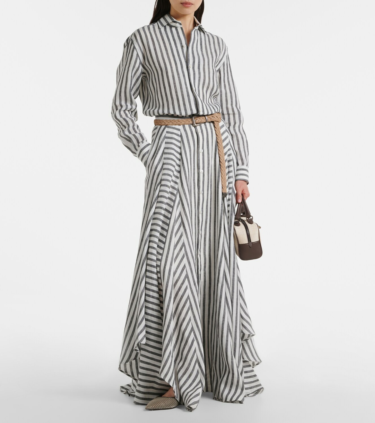 Ralph Lauren Collection Capri striped linen shirt