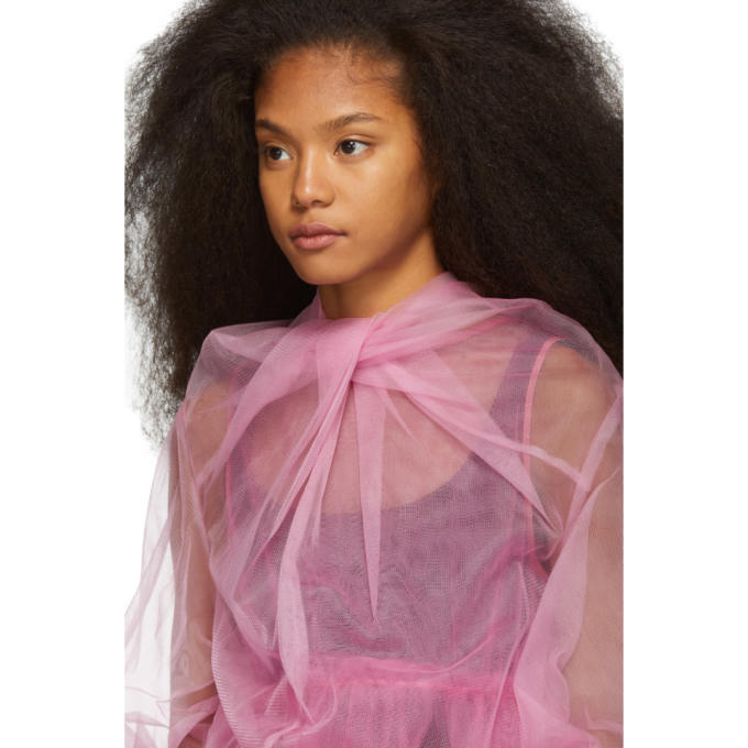 Chika Kisada Pink Tulle Twist Blouse