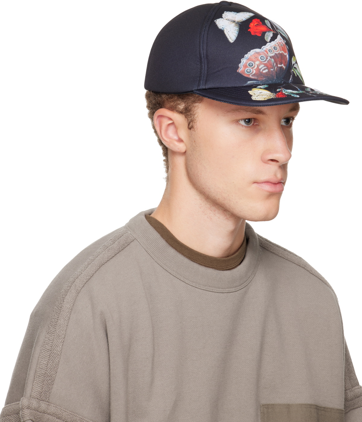UNDERCOVER Black Seasonal Print Cap