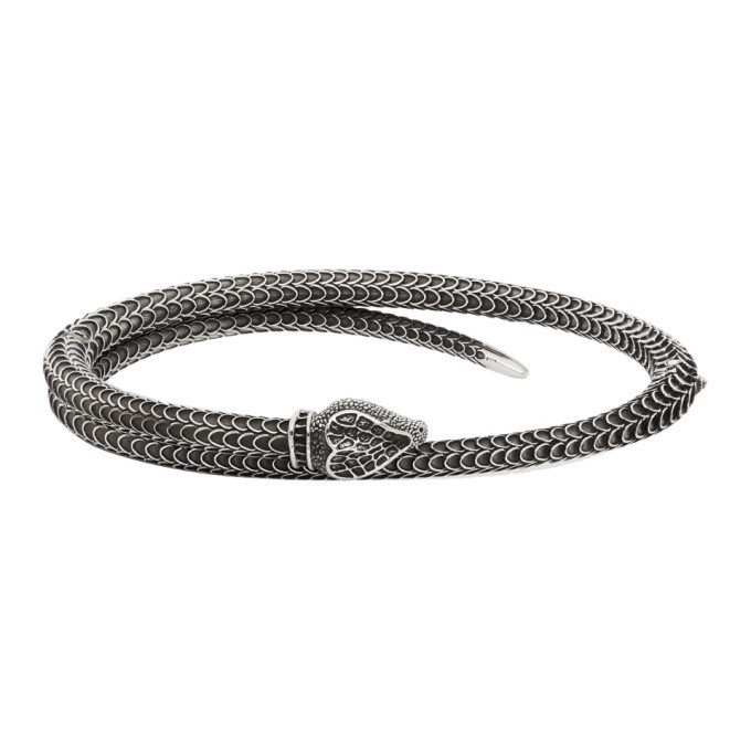 Photo: Gucci Silver Gucci Garden Snake Bracelet
