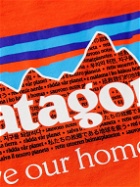 Patagonia - P-6 Mission Printed Organic Cotton-Jersey T-Shirt - Orange