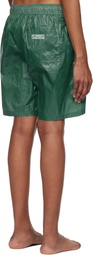 VETEMENTS Green 'Polizei' Swim Shorts