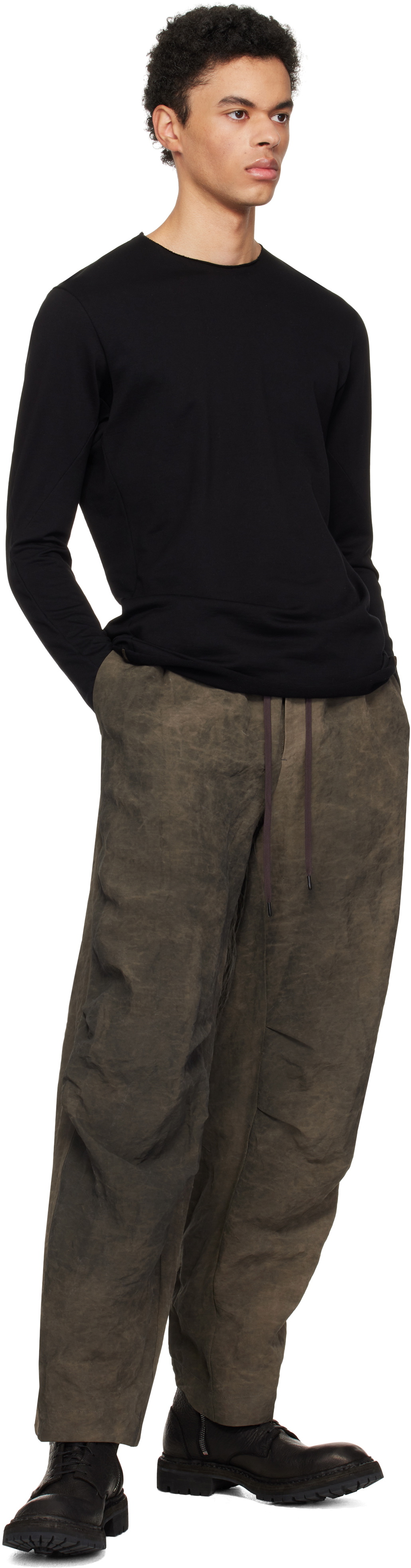 DEVOA Black Soft Sweatshirt