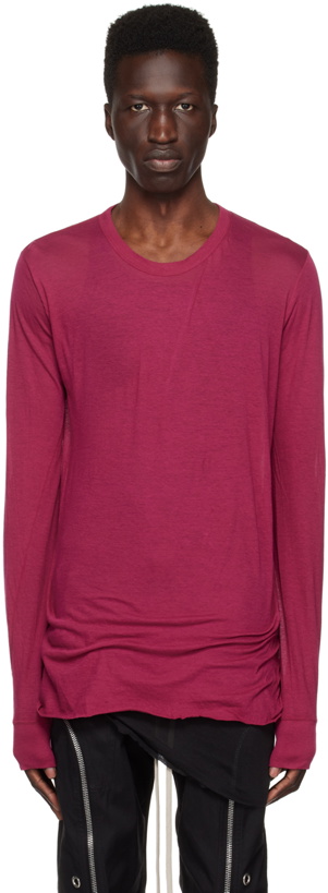 Photo: Rick Owens Pink Basic Long Sleeve T-Shirt