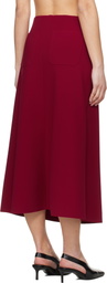 Birrot Red Lay2 A Midi Skirt