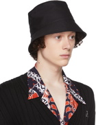 Valentino Garavani Black 'VLTN' Bucket Hat