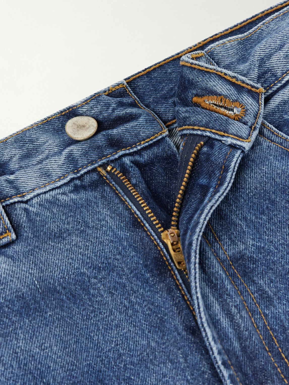 The Elder Statesman - Hunter Wide-Leg Organic Jeans - Blue