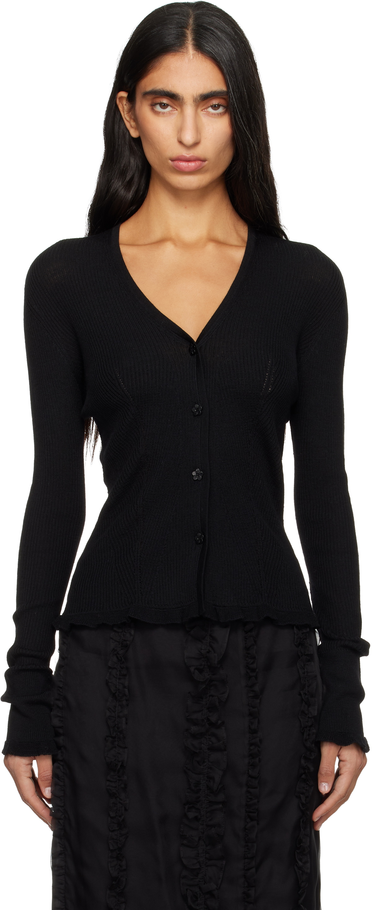 Cecilie Bahnsen Black Bessie Cardigan