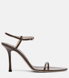 Christen Double Strap 95 leather sandals