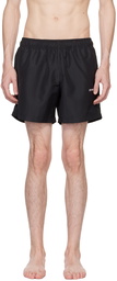 Off-White Black Diag Outline Swim Shorts