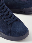 Polo Ralph Lauren - Heritage Court II Logo-Debossed Suede Sneakers - Blue