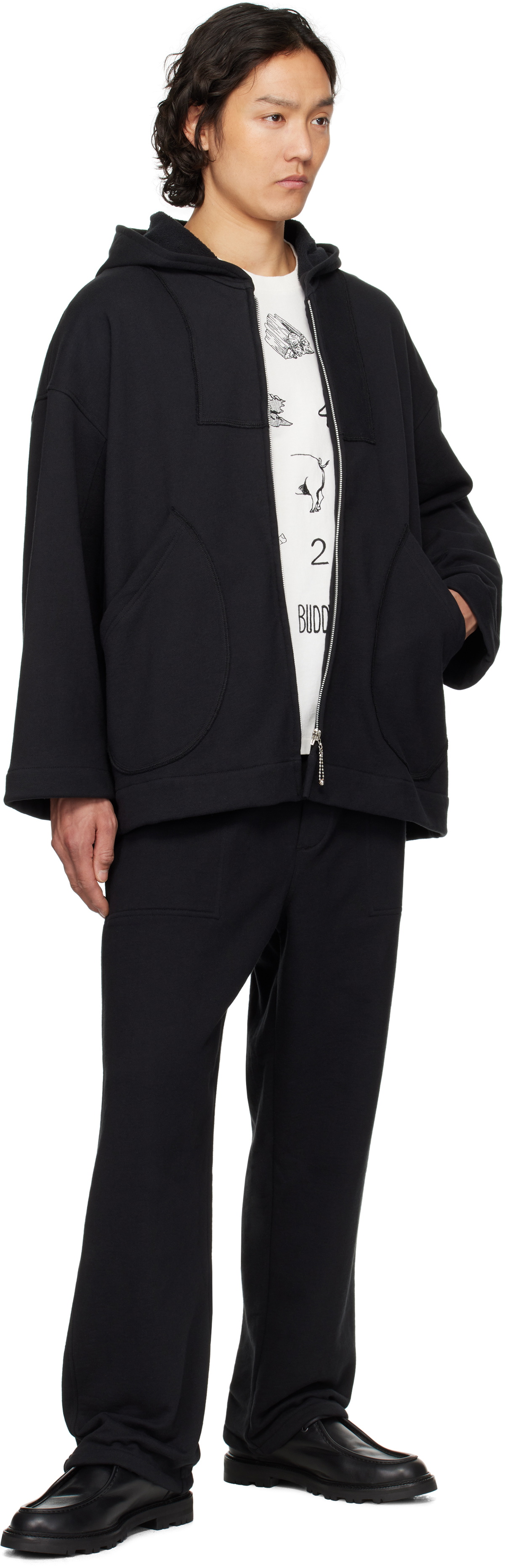Bode Black Sideline Sweatpants