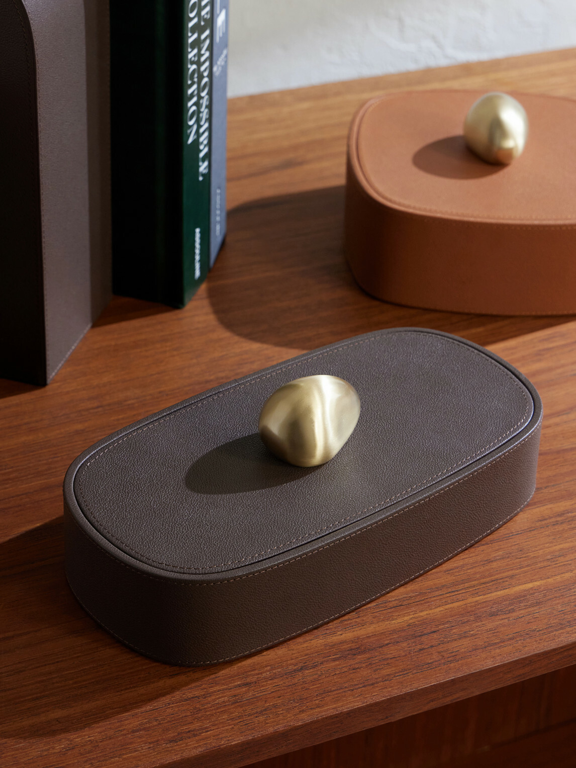 Assouline - Pebbled Leather Trinket Box