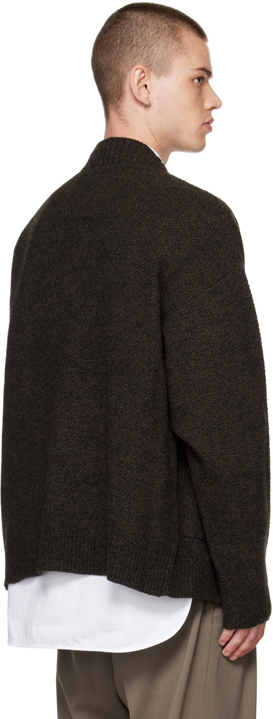 meanswhile Brown Double-Breasted Cardigan