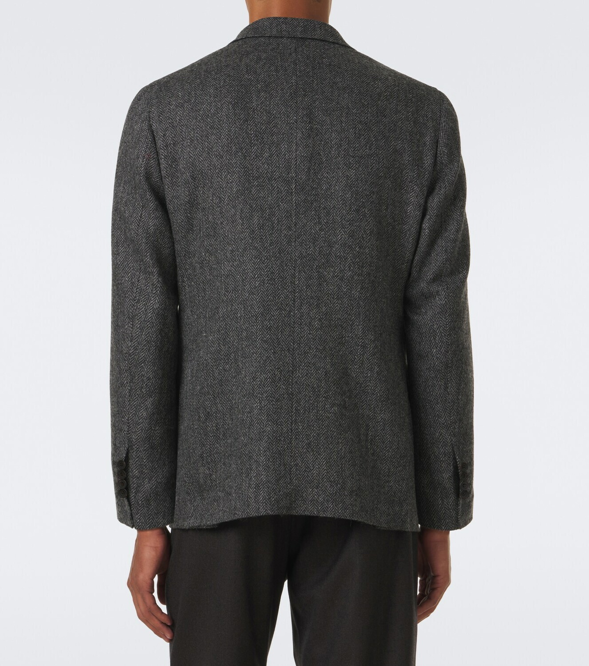 Rubinacci Herringbone virgin wool blazer