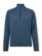 ON - Climate Recycled-Mesh and Ripstop Half-Zip Top - Blue