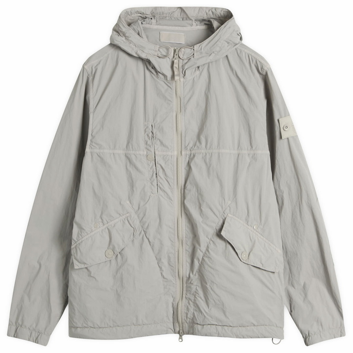 Photo: Stone Island Men's Ghost Piece Nylon Smerigliato Short Parka Jacket in Dust