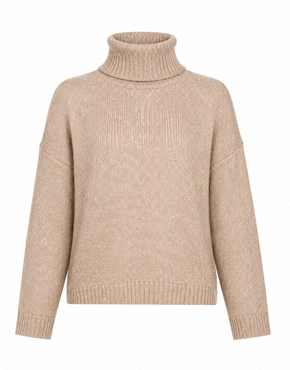 Roberto Collina Womens Turtleneck in Beige