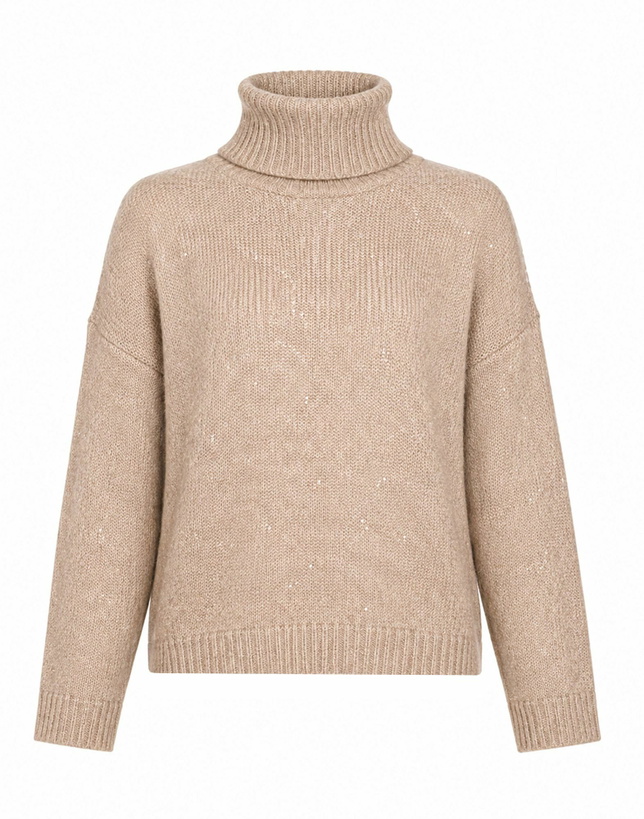 Photo: Roberto Collina Womens Turtleneck in Beige