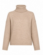 Roberto Collina Womens Turtleneck in Beige