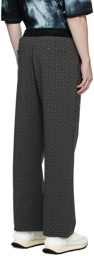 Balmain Black Jacquard Lounge Pants