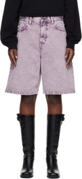 Carhartt Work In Progress Purple Brandon Denim Shorts