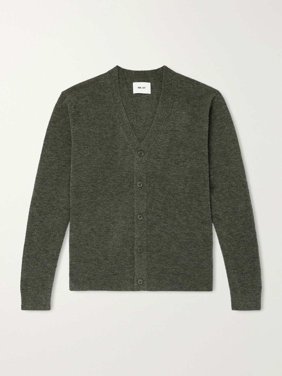 NN07 - Gavin 60073 Bouclé Wool-Blend Cardigan - Green