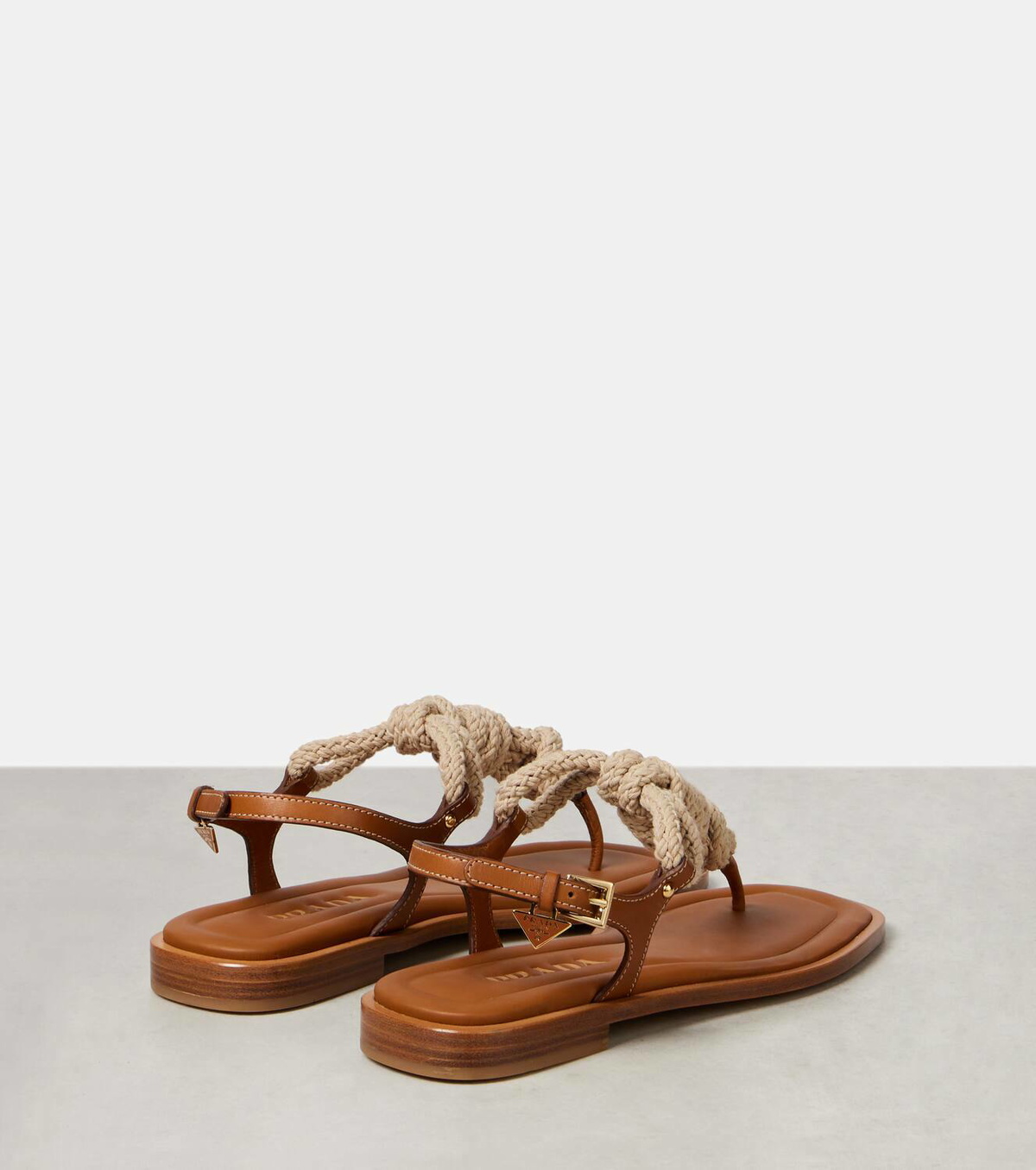 Prada Leather thong sandals