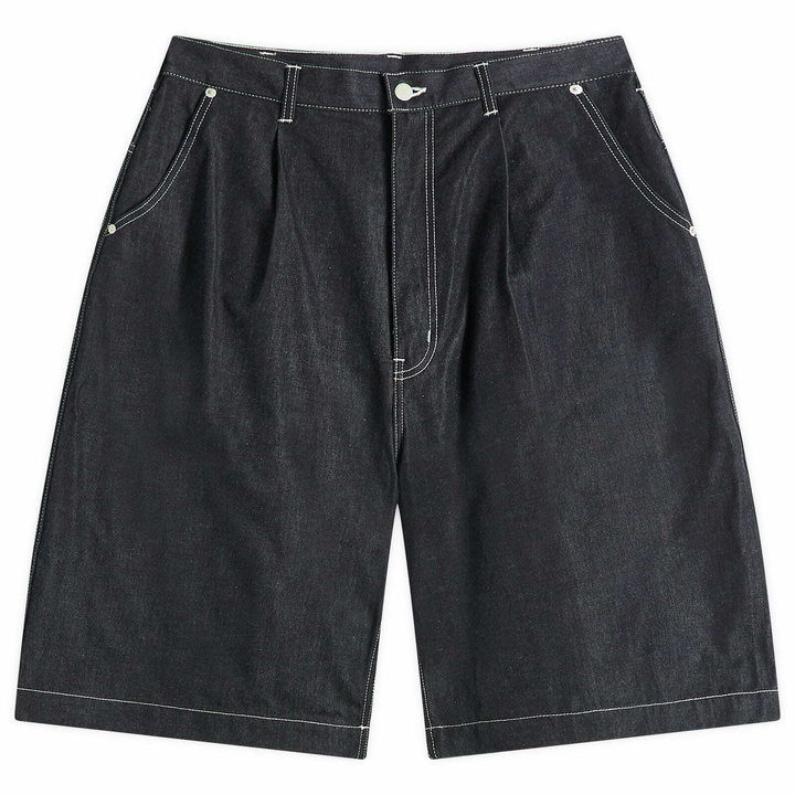 Photo: Comme des Garçons Homme Men's Cotton Twill Shorts in Navy/White